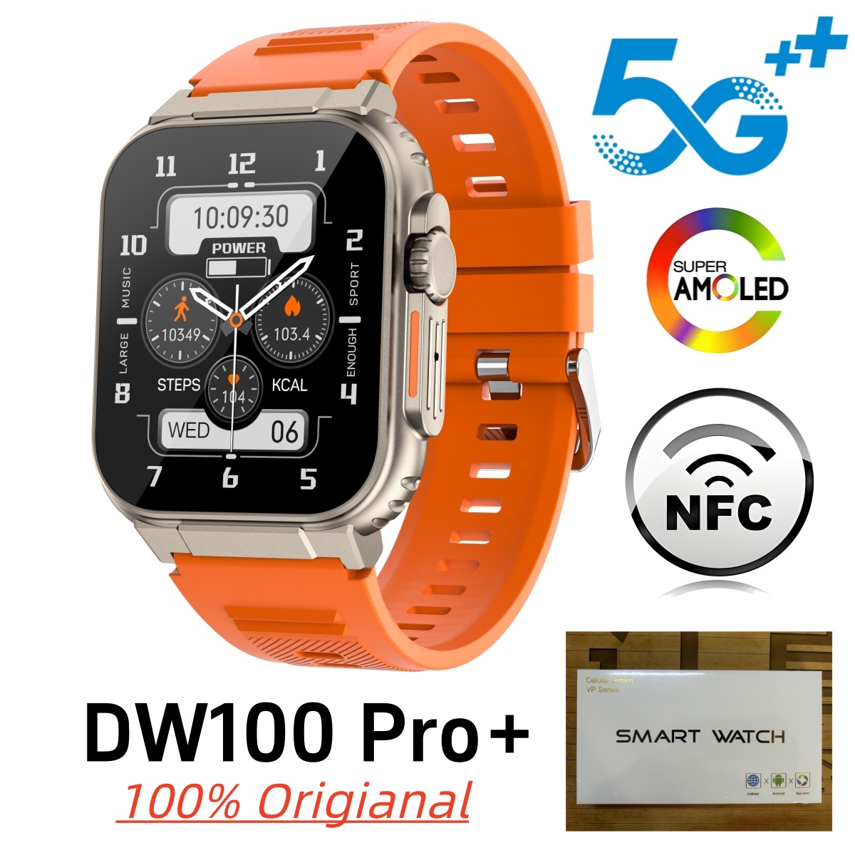 Fall Detection Watch - 새로운 DW100 Pro + Plus 스마트워치