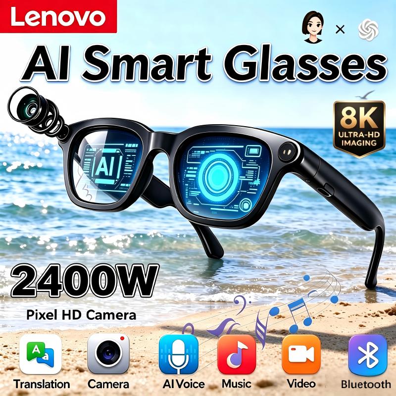 Smart Glasses Lens - 레노버 8K HD 스마트 AI 안경,